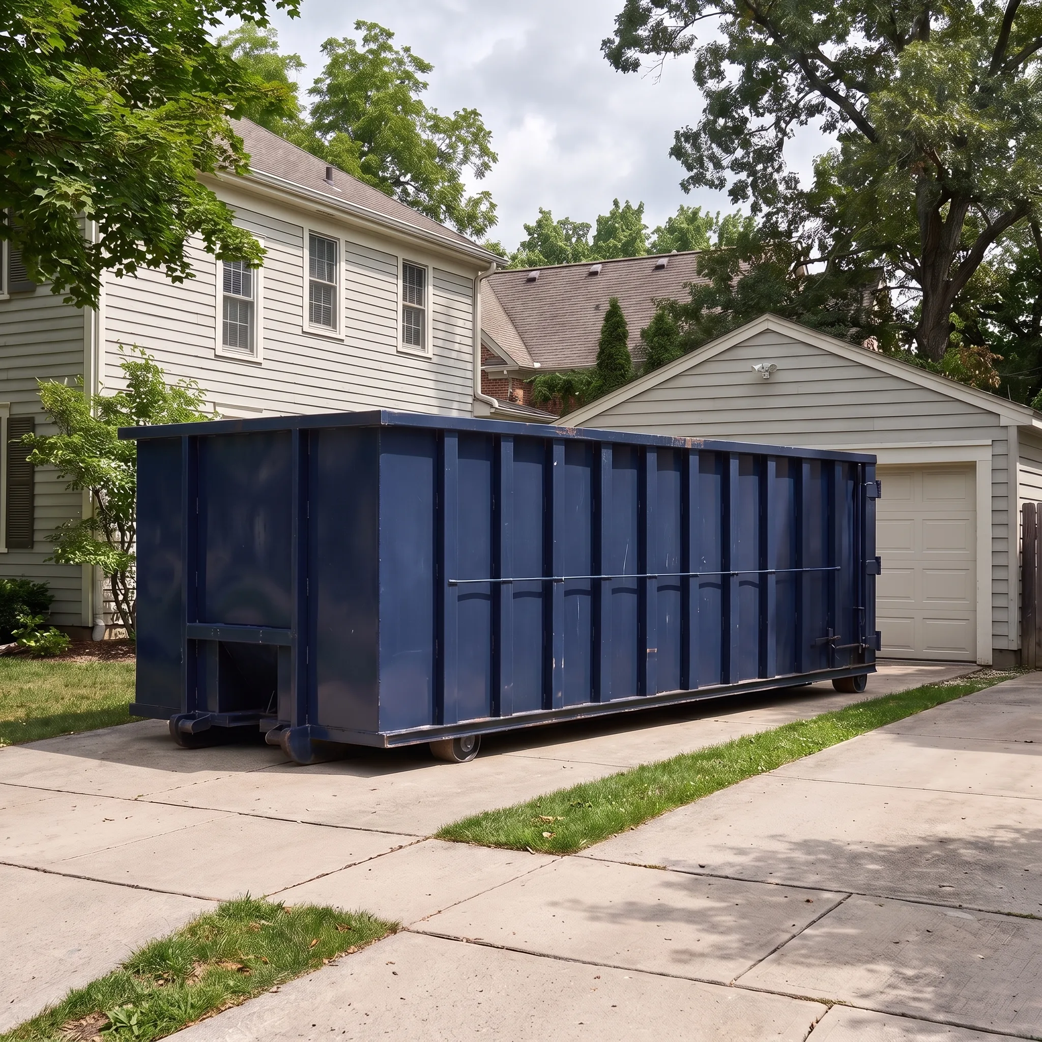 Dumpster on a Cleveland, OH job site